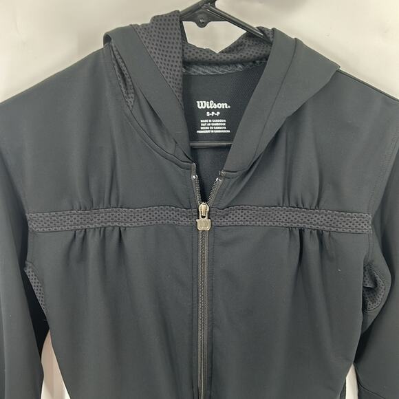 Wilson Women's Black Activewear Zip Hoodie Size Small - Picture 2 of 13